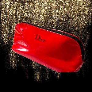 Dior Pouch Bag Zip Small / Medium Logo, Red❤️
